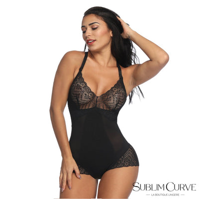 body gainant dentelle-Noir Sublim-modèle fashion