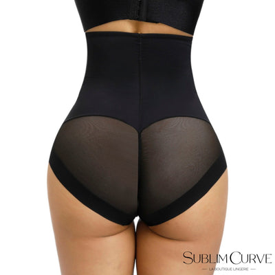 Gaine ventre plat-Culotte ventre plat-Noir Sublim-Culotte en tule